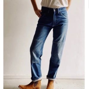 Hey Gang railroad patch jeans size 30